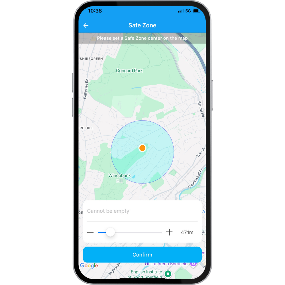 Trackers365 SE Tracker GPS Geofencing Example